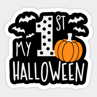 Halloween Shirt, 1st Halloween Shirt, First Halloween, My First Halloween Shirt Sticker